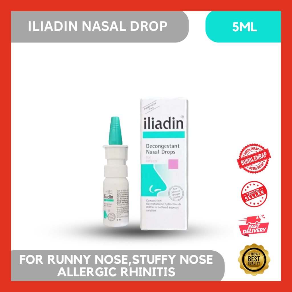 PROMO! ILIADIN DECONGESTANT NASAL DROPS FOR BABY 5ML/HIDUNG BERAIR