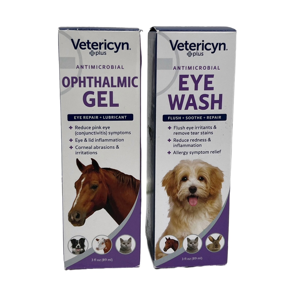 Vetericyn Plus Eye Wash / Ophthalmic Gel for Cats & Dogs Relieves Eye