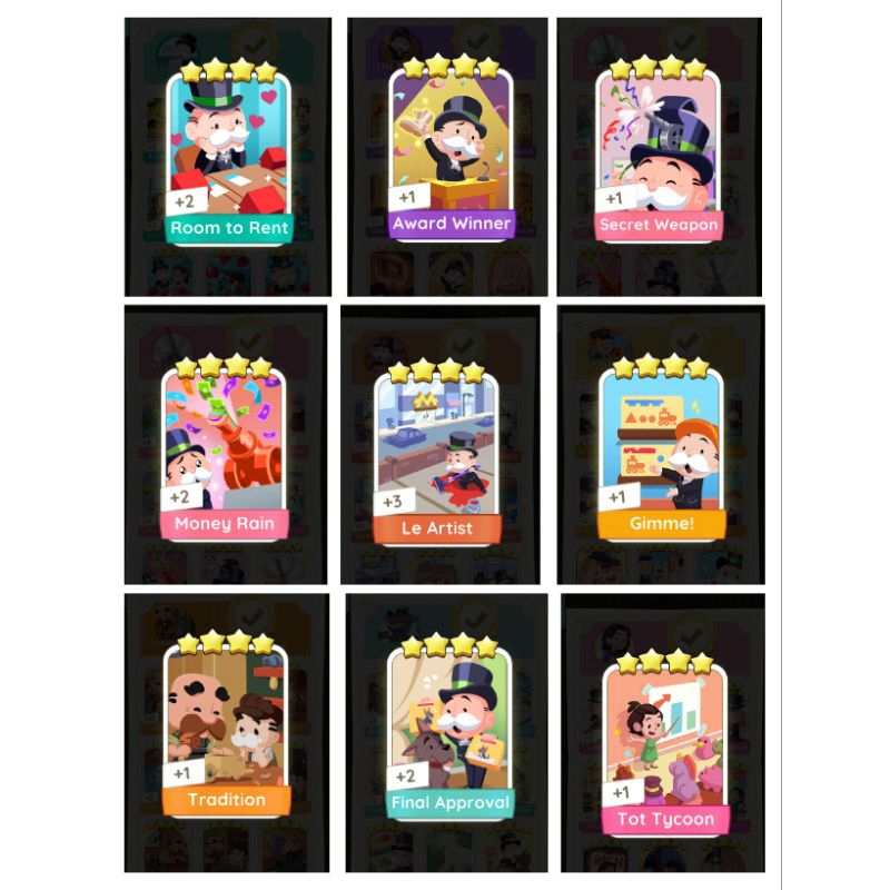 MONOPOLY GO 4 /5 STAR STICKER | Shopee Malaysia