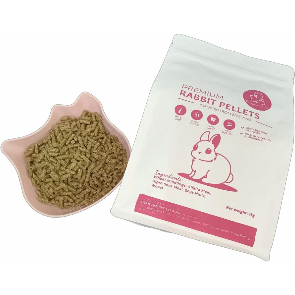 O'sem Pets Premium Rabbit Pellets Makanan Arnab Utama 1kg | Shopee Malaysia