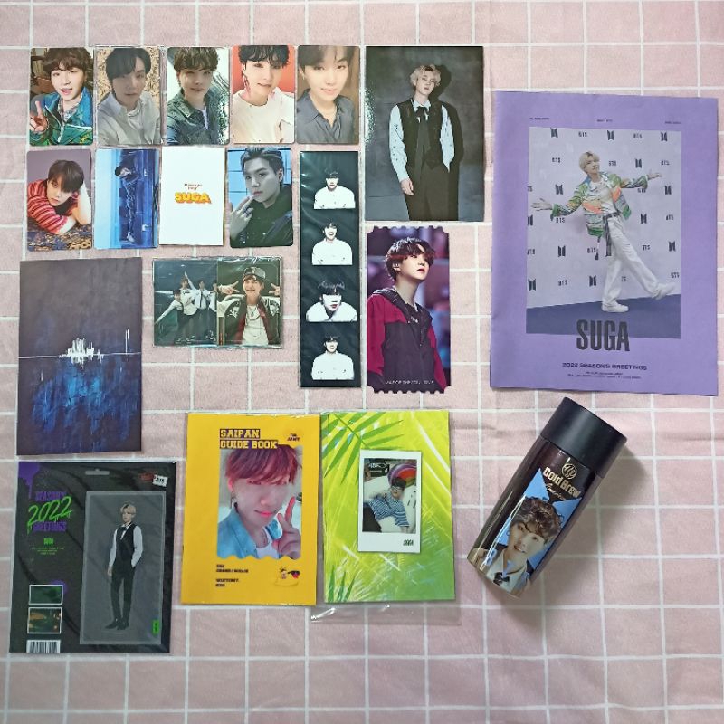 BTS SUGA YOONGI OFFICIAL MERCH PHOTOCARD POSTCARD POSTER | Shopee 