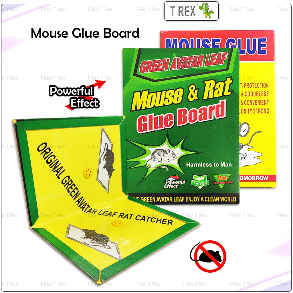 Mouse & Rat Glue Board / Glue Pad Trap / Catcher Sticky Board / Papan ...