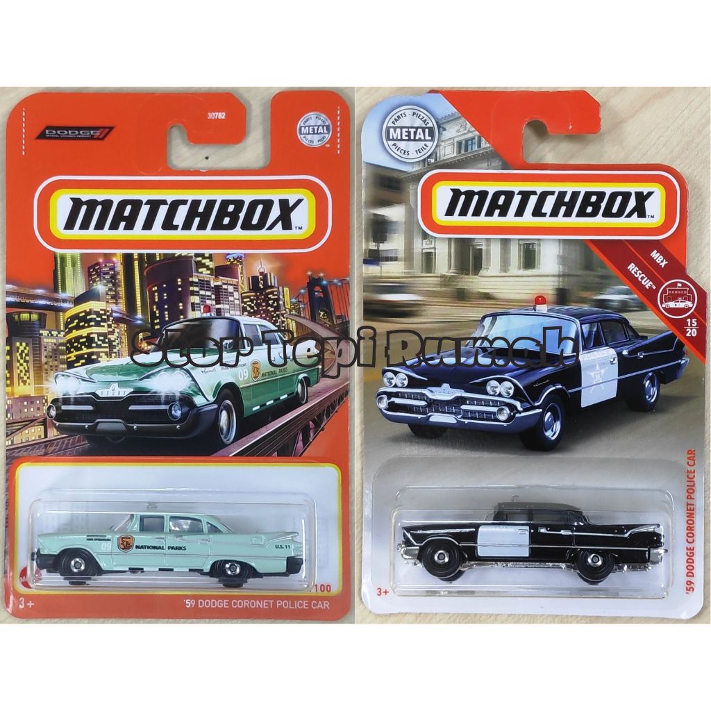 Matchbox 59 Dodge Coronet [1959 Police Car Metro Rescue] | Shopee Malaysia