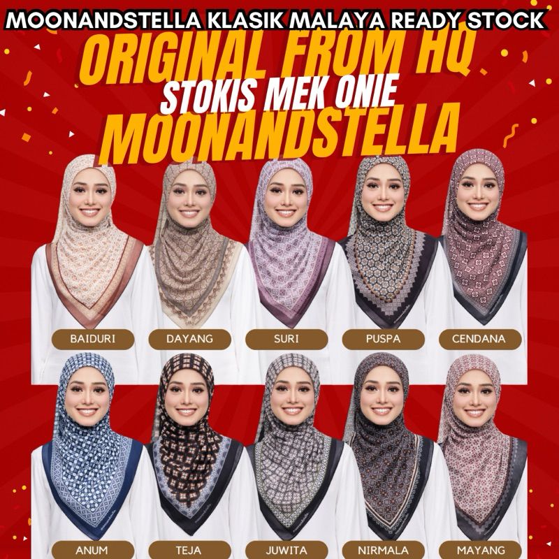 🔥READY STOCK🔥TUDUNG RAYA MOONANDSTELLA BAE CHIC 2.0 KLASIK MALAYA DAN ...