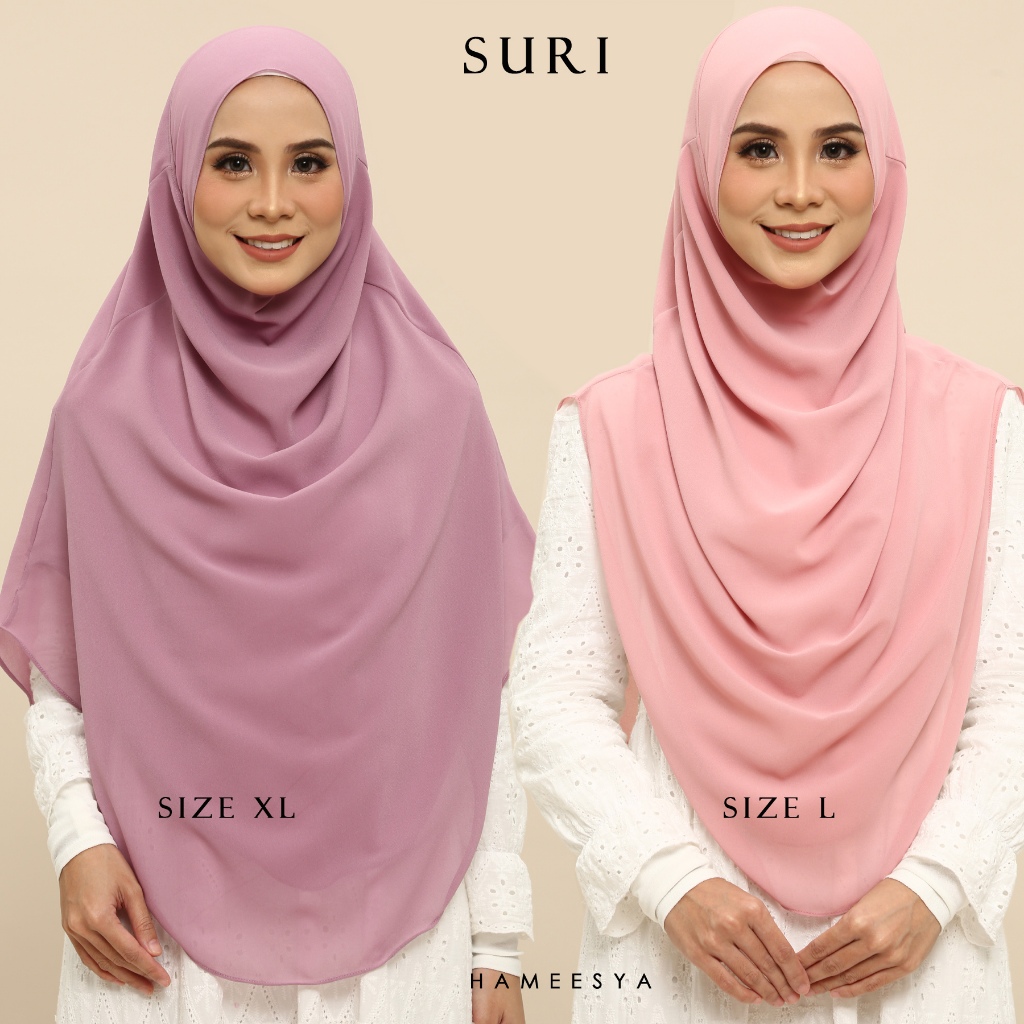 Tudung Instant Suri Sarung Double Layer Tudung B50 Hameesya Tudung ...