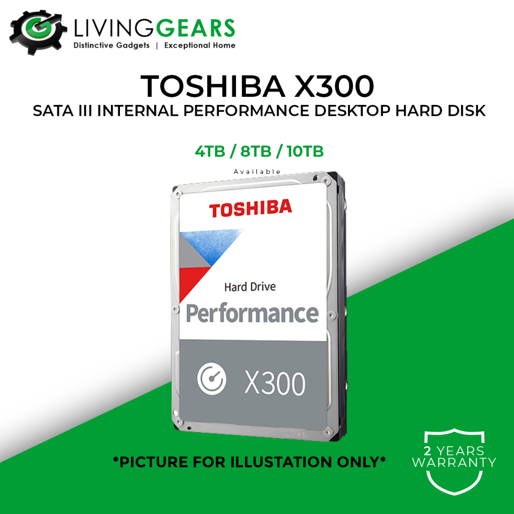 Toshiba X300 / P300 Series Internal Hard Disk SATA 3.5 Inch SATA III 6