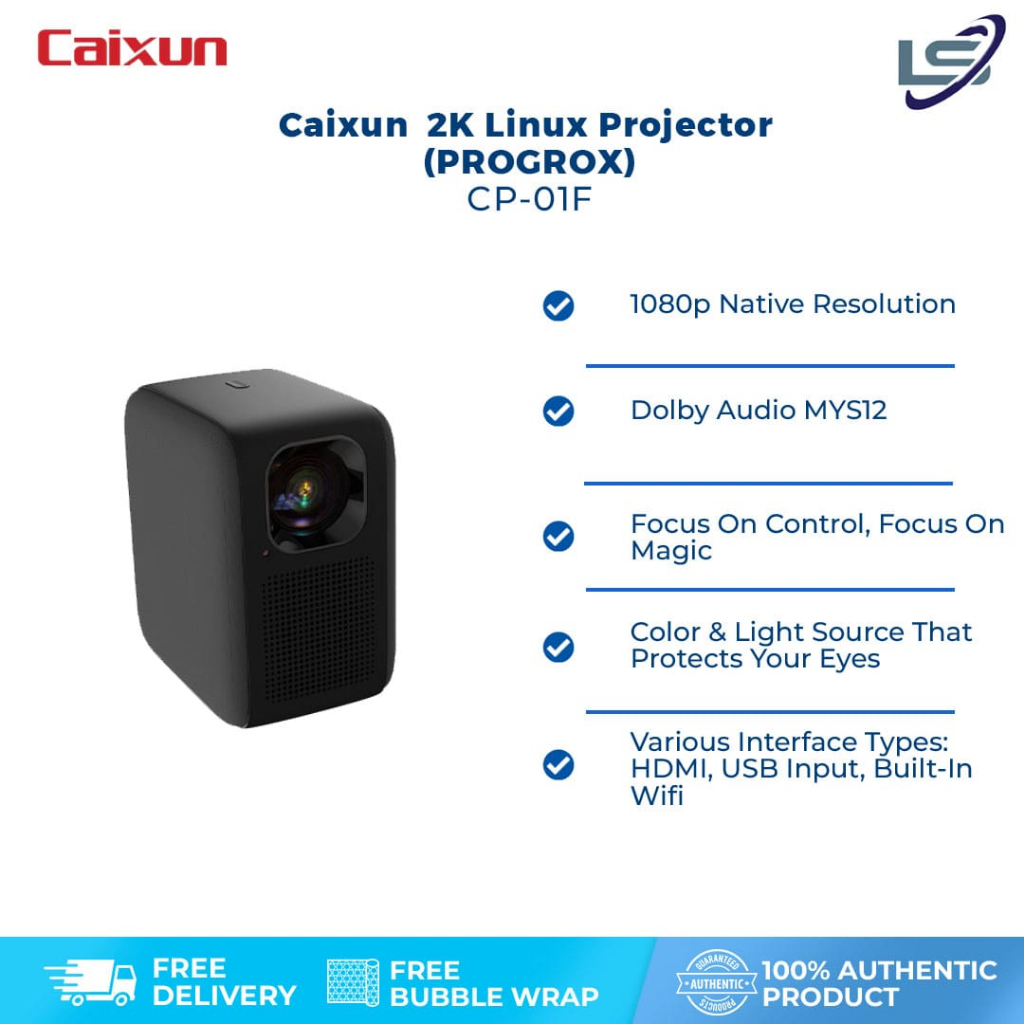 Caixun 2K Linux Projector (PROGROX) CP-01F | 1080 Native Resolution ...