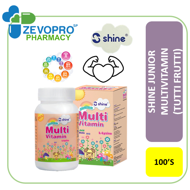 SHINE JUNIOR MULTIVITAMIN CHEWABLE TABLET (100'S) [EXP 07/2025