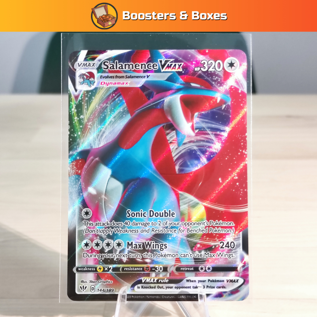 Salamence VMAX (144/189) [Sword & Shield: Darkness Ablaze] | Shopee Malaysia