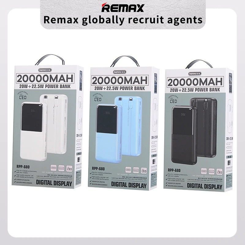 Remax 20W+22.5W Detachable Powerbank Rpp-679 RPP-680 10000mah 20000mah ...