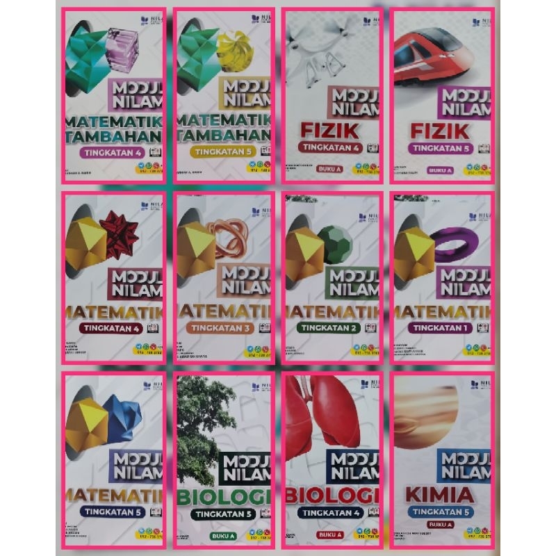 (berjayabookshop) MODUL NILAM 2024 MATEMATIK TAMBAHAN, MATEMATIK, FIZIK ...