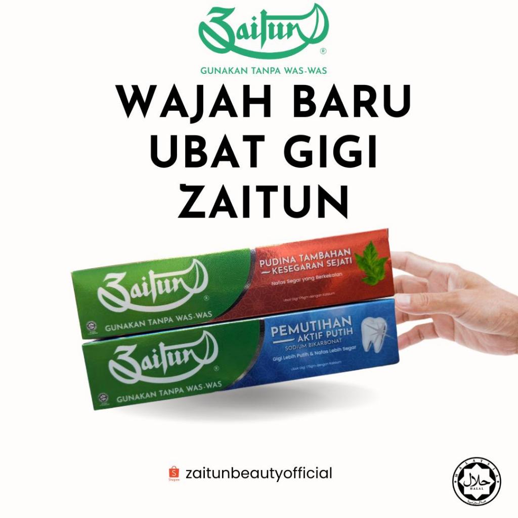 Zaitun Ubat Gigi Toothpaste Extra Mint/Whitening Pudina Tambahan