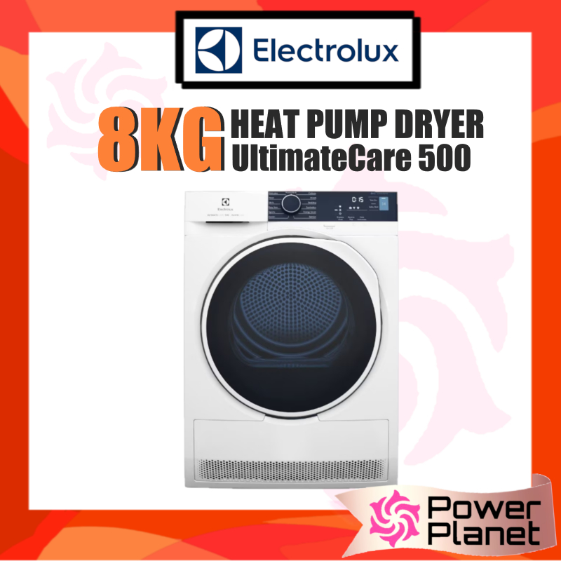 Electrolux 8kg Ultimatecare 500 Heat Pump Dryer Edh804h5wb Sensicare Shopee Malaysia 6535