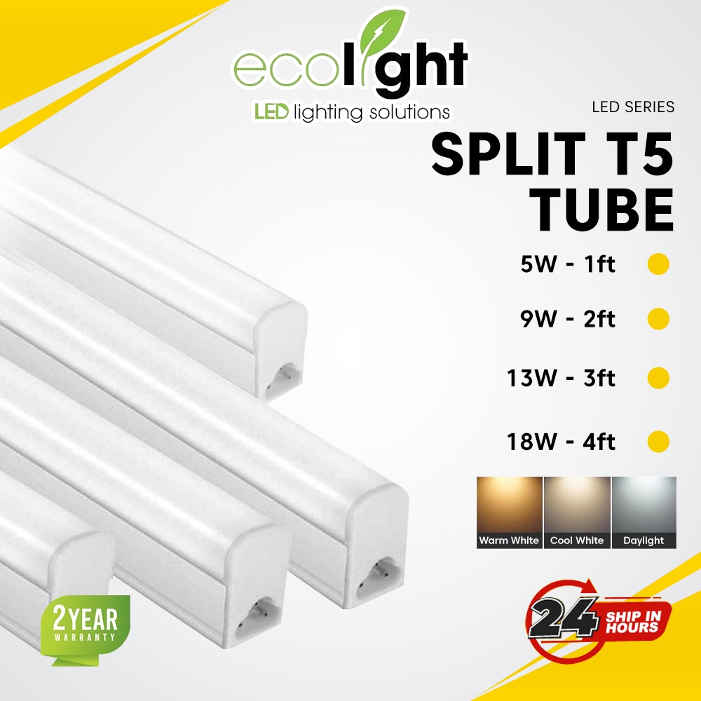 Led series deals split t5 tube