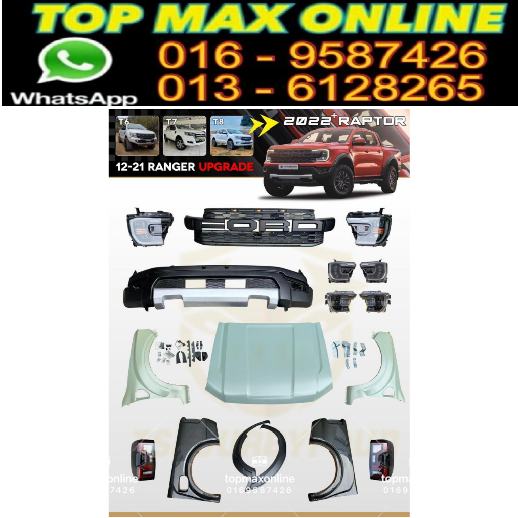 Ford Ranger T6 / T7 / T8 Convert To T9 Next Generation Ford Ranger Mini ...