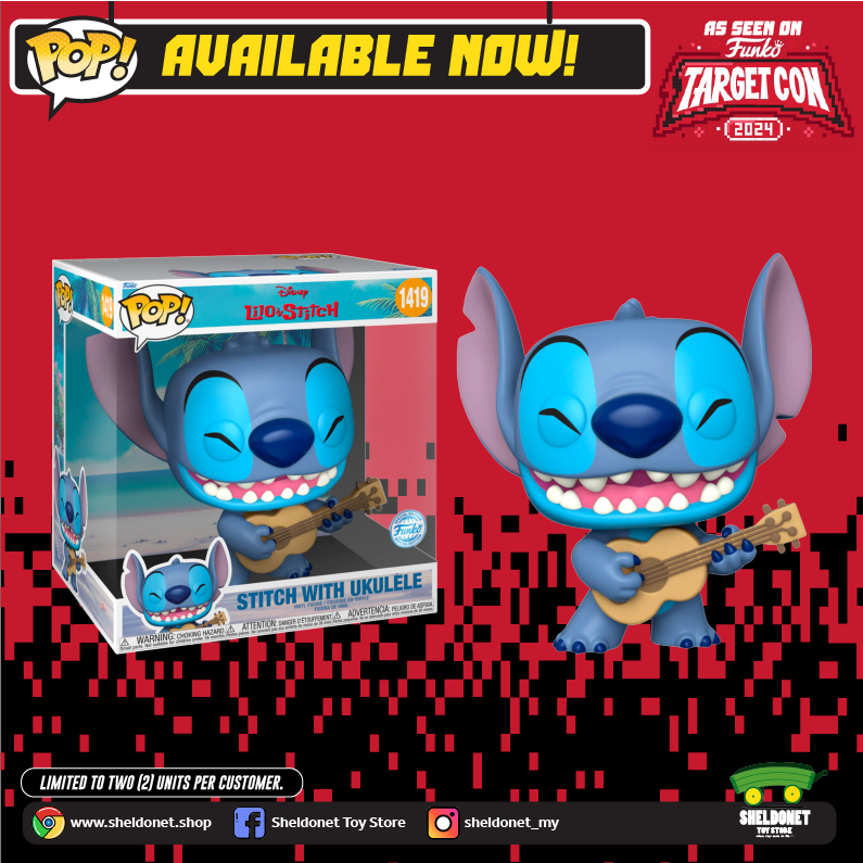 Funko Pop! Lilo & Stitch: Stitch With Ukelele Vinyl Figure : Target