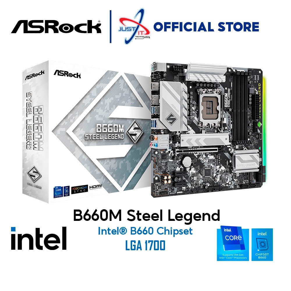 Core i5-12400F+B660M Steel Legend （ASRock B660M Steel