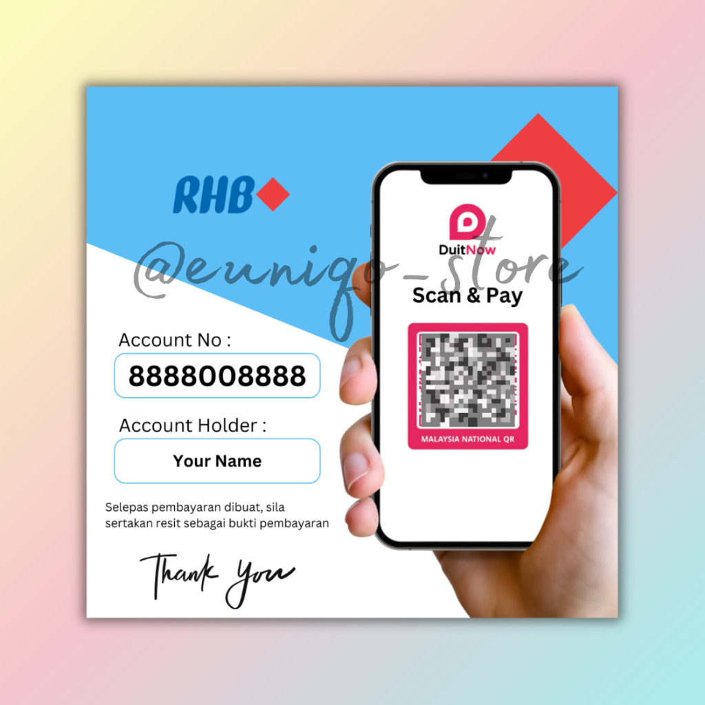 ACCOUNT BANK TEMPLATE/HOLDER/AKAUN BUSSINESS TEMPLATE | Shopee Malaysia
