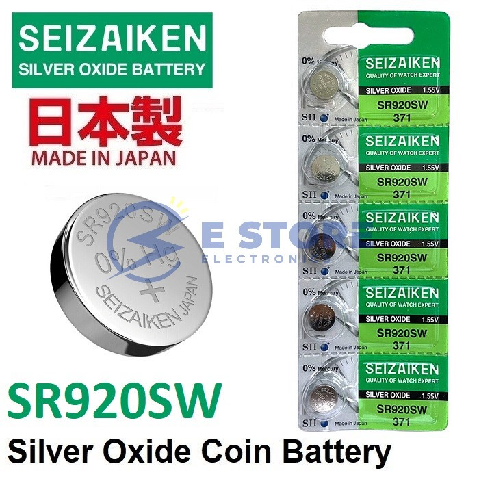 Seizaiken Uhrenbatterie Sr920sw Pile 370/371 Montre SEIKO SR920SW