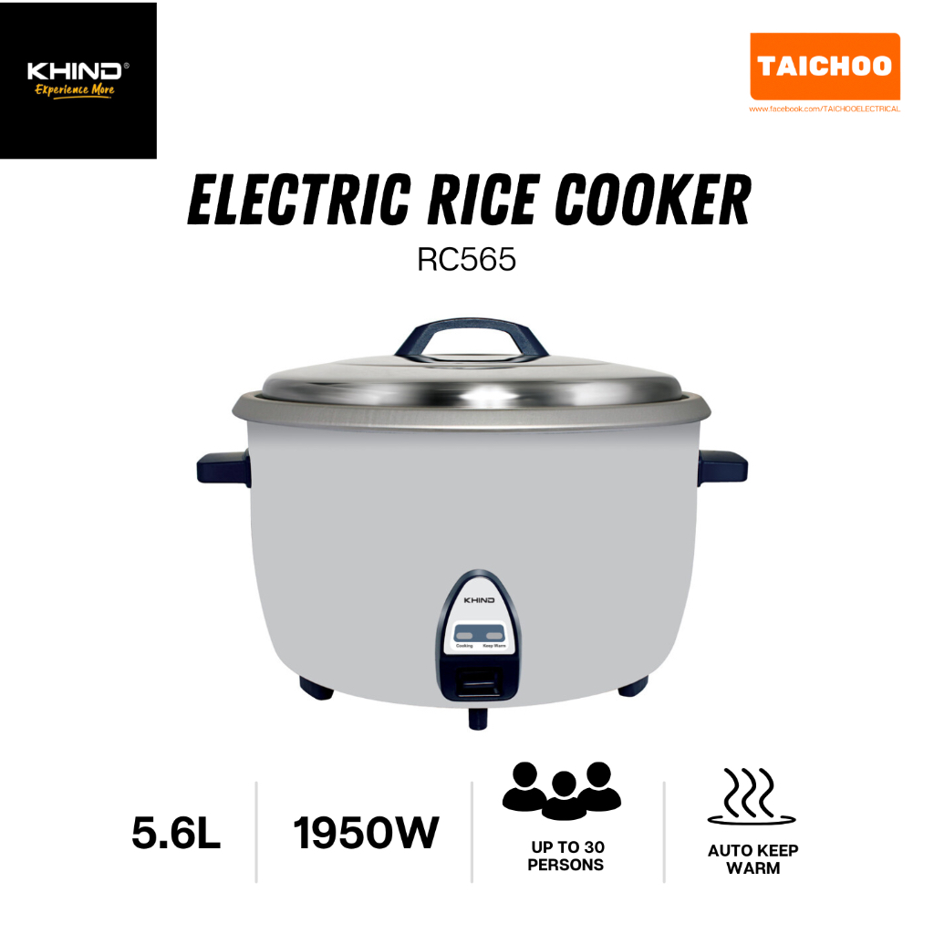 Khind Commercial Rice Cooker 5.6L RC565 | Shopee Malaysia