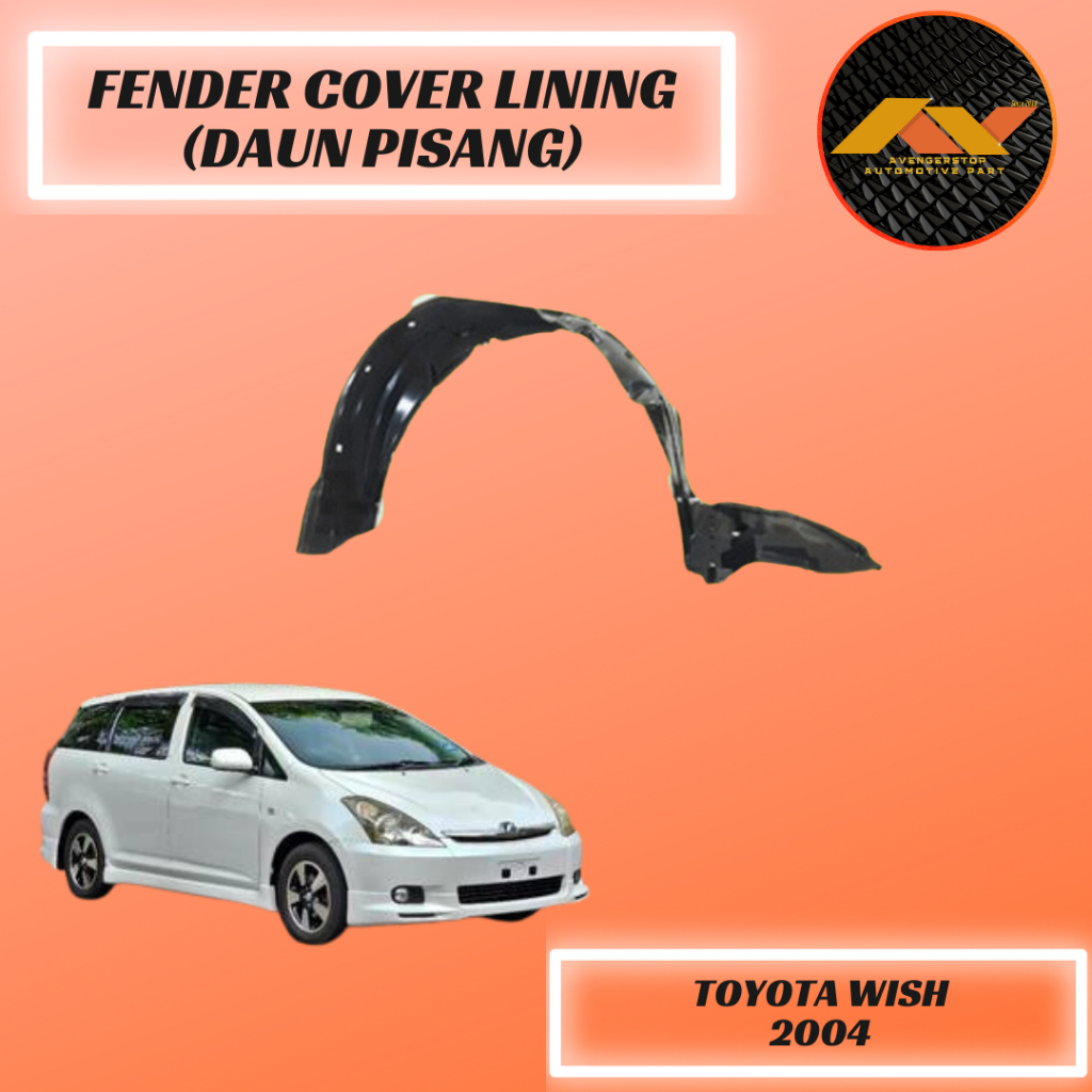Toyota Wish Old Zge10 Fender Under Cover Daun Pisang 100 New Baru High