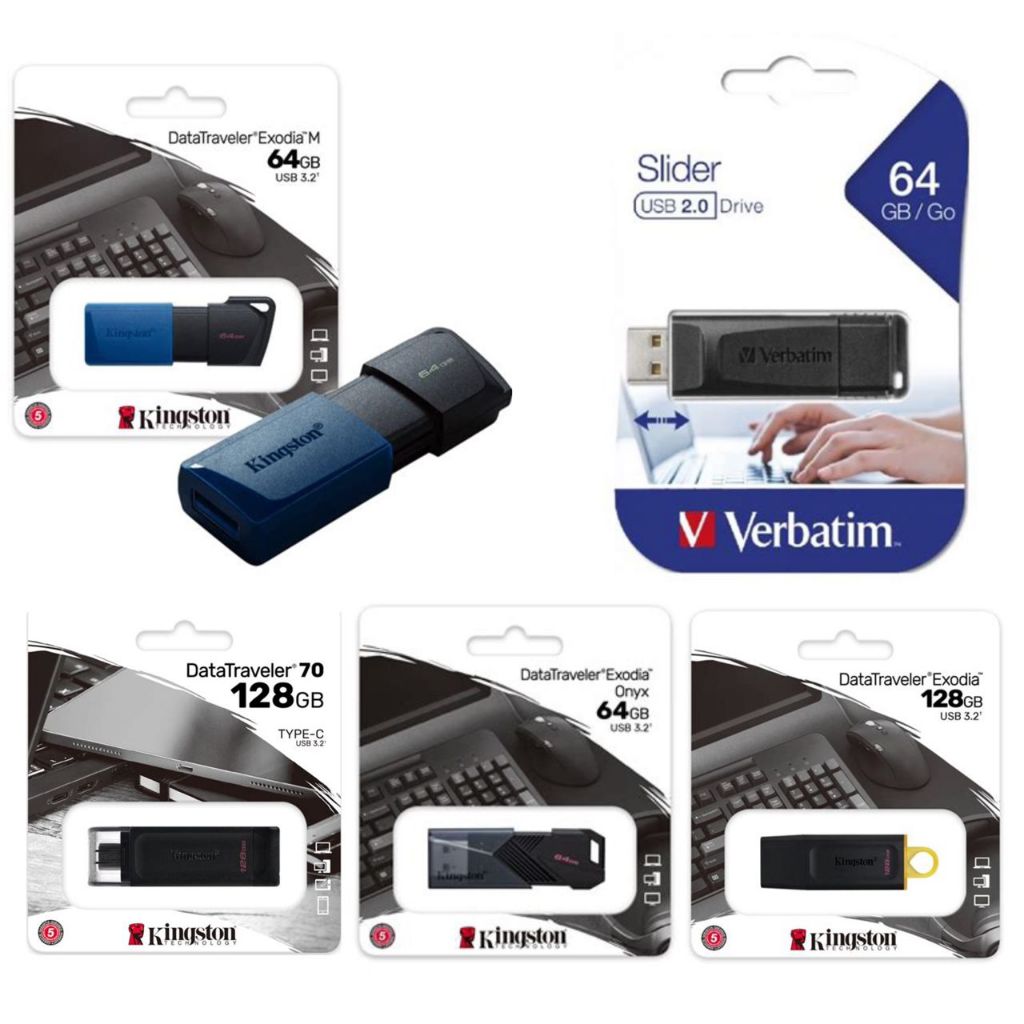 Kingston DataTraveler Exodia M USB 3.2 Flash Drive | LOT Of 32GB, 64GB, 128GB, 256GB Options