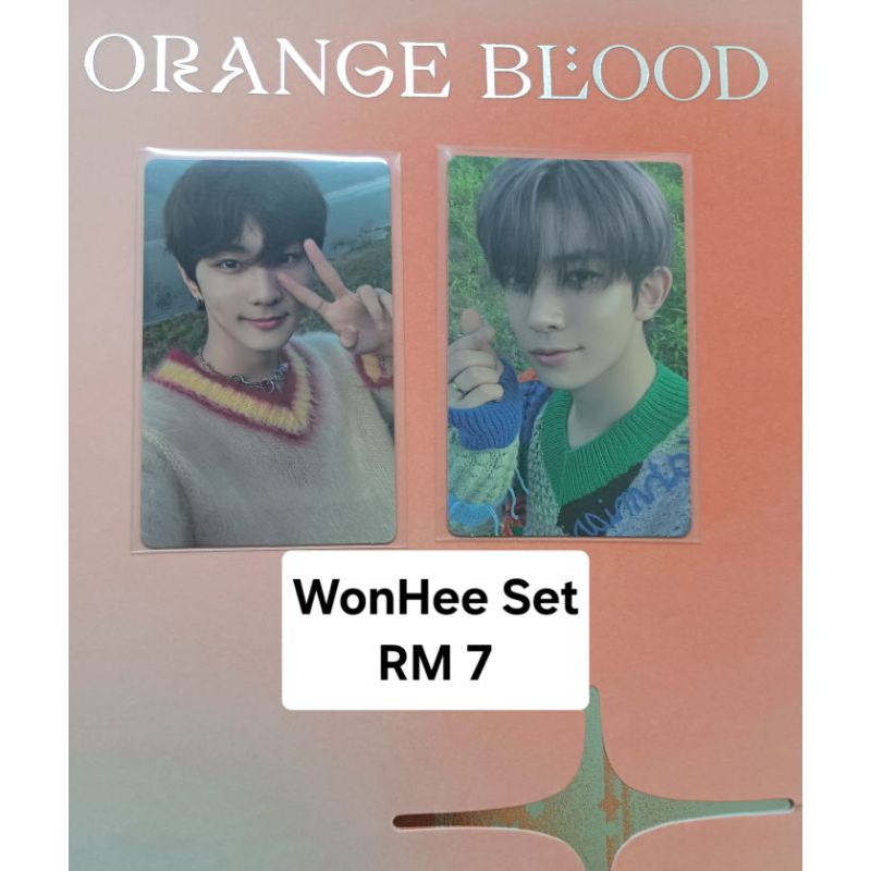 ENHYPEN Official Photocards ORANGE BLOOD Weverse & Engene Ver (read ...