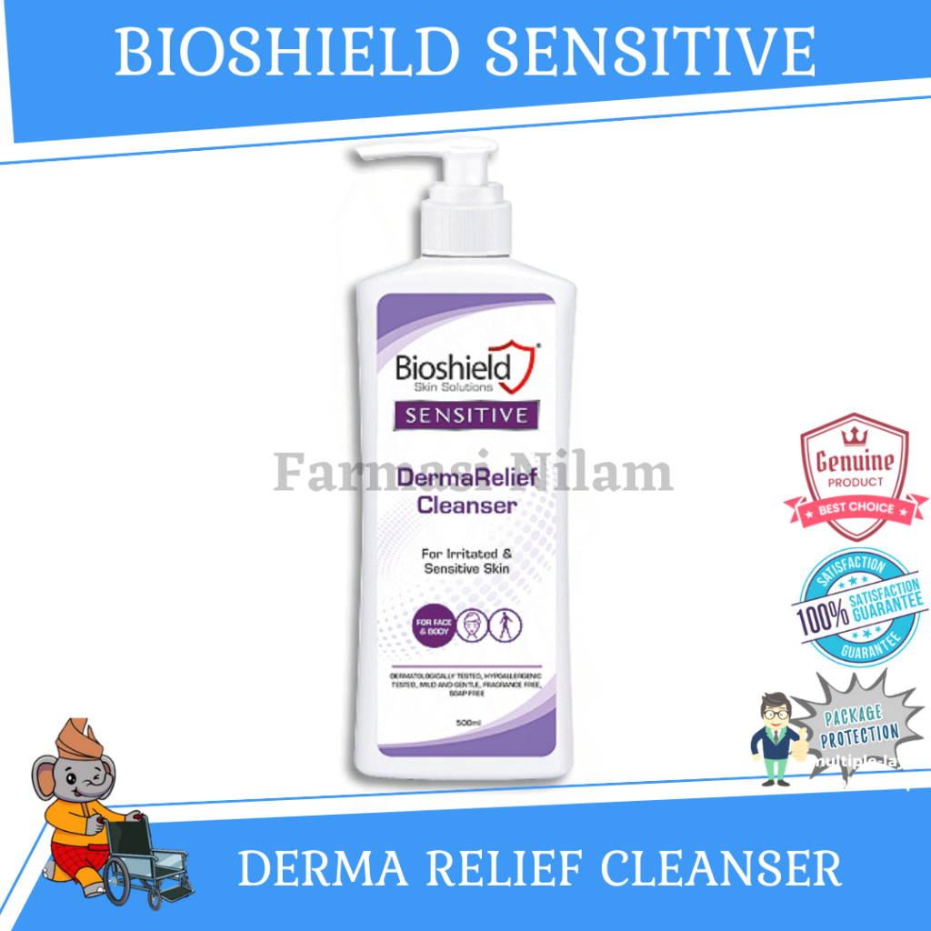 Bioshield Sensitive Derma Relief Cleanser 500ml | Shopee Malaysia