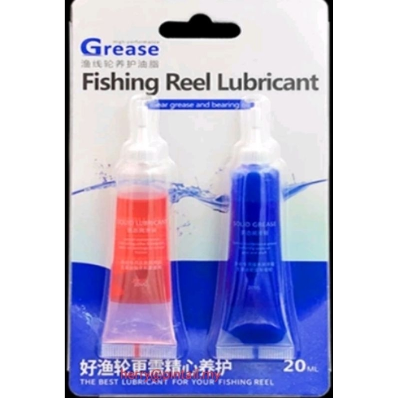 Fishing Reel Lubricant(Grease 20ml + Oil 20ml) Shopee Malaysia