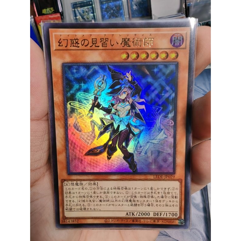 梦悠卡牌] 游戏王LEDE-JP029 幻惑の見習い魔術師(幻惑之见习魔术