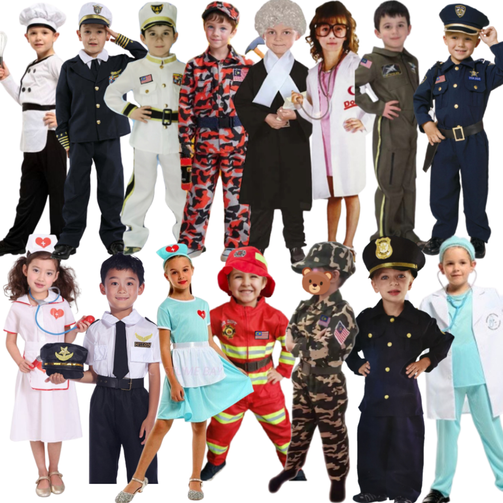 [SK Shoppe] Costume Occupation (Sizes)[Doctor,AirForce,Pollice,Soldier ...