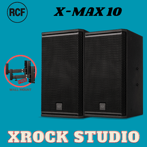 Rcf X-MAX 10 High Power Two-way Speaker With Speaker Stand and Cable ...