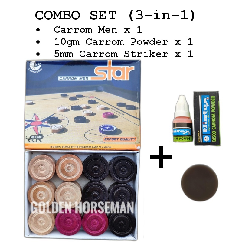 🔥🆂🅰🅻🅴🔥 STAR Wooden Carrom Men | Buah Karom Kayu | Shopee Malaysia