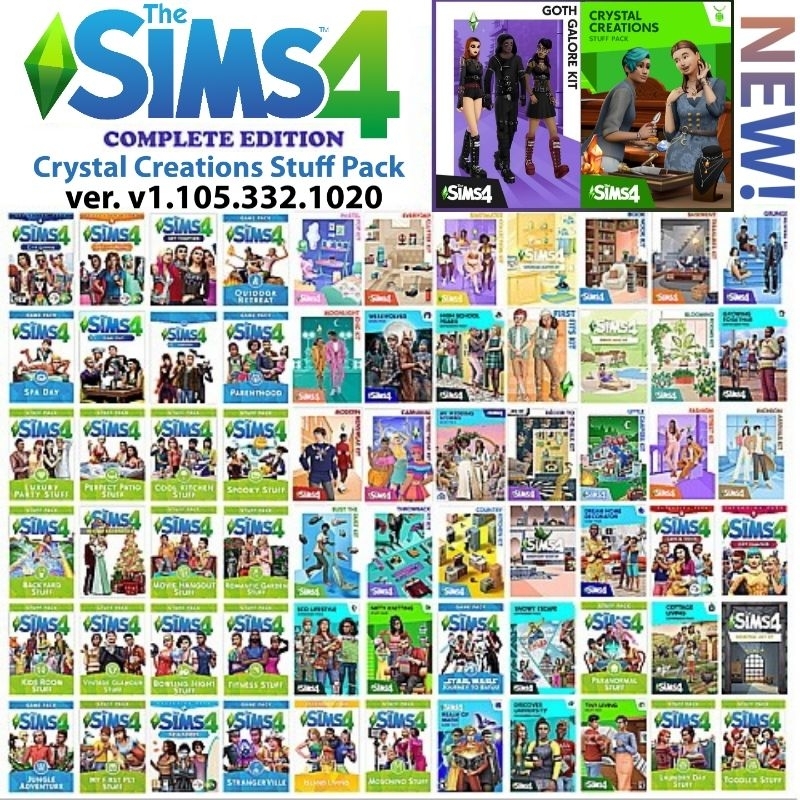 [PC] The Sims 4 Complete Edition Crystal Creations Stuff Pack v1.105. ...