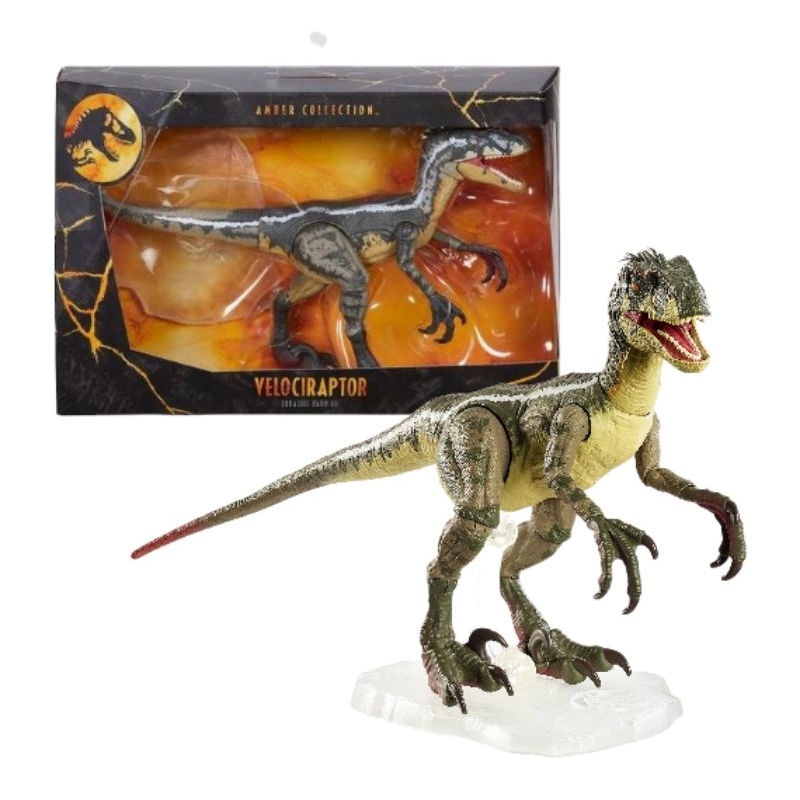 Mattel Jurassic World Amber Collection Velociraptor Male From Jurassic Park 3 Shopee Malaysia 4669