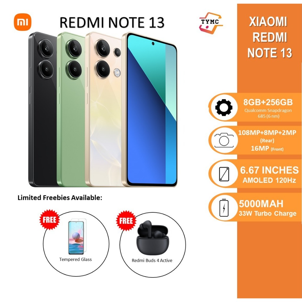 [ORIGINAL] XIAOMI Redmi Note 13 (8GB+256GB) 6.67