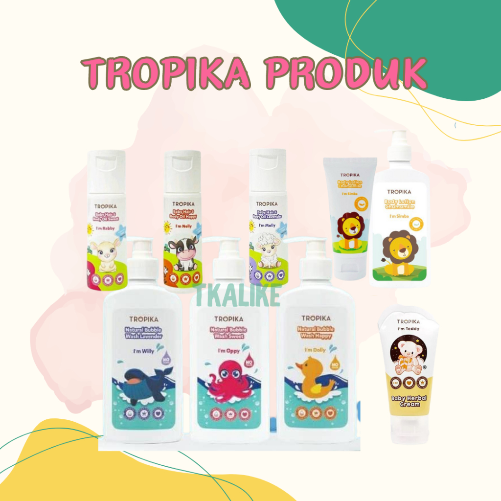 Tropika Baby Herbal Cream Baby Hair & Body Oil Lavender Krim Tropica