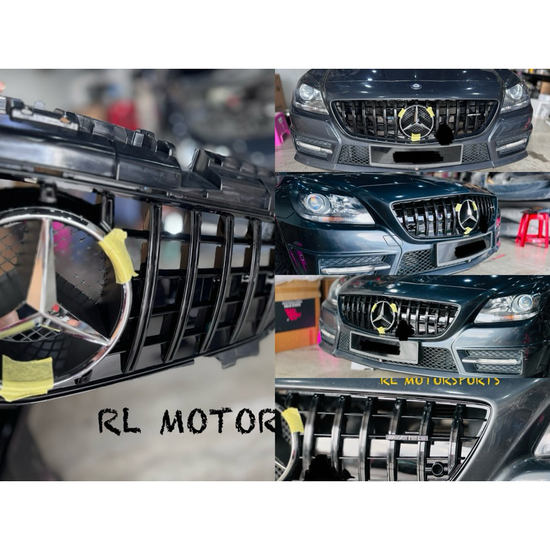 Mercedes Benz R172 SLK GT Panamericana front grill grille cover bodykit ...