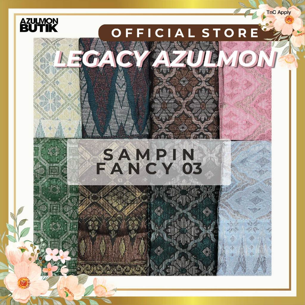 Legacy Azulmon Sampin Exclusive Fancy 03 Tenun Songket Dewasa Siap ...