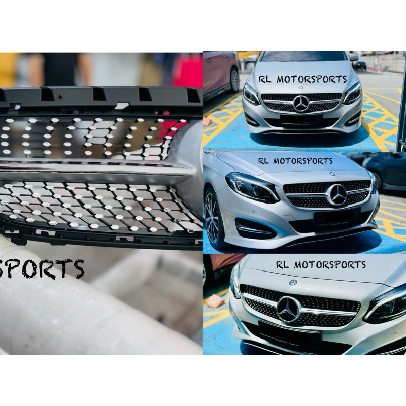 Mercedes Benz W246 B class 2015 2016 2017 2018 facelift diamond front ...