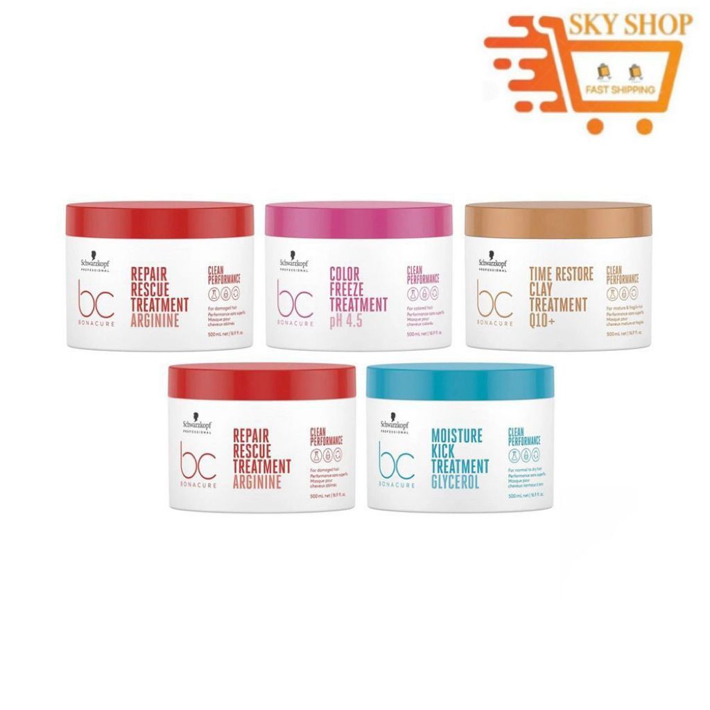 Schwarzkopf BC CP Treatment 500ml (Repair Rescue, Color Freeze ...