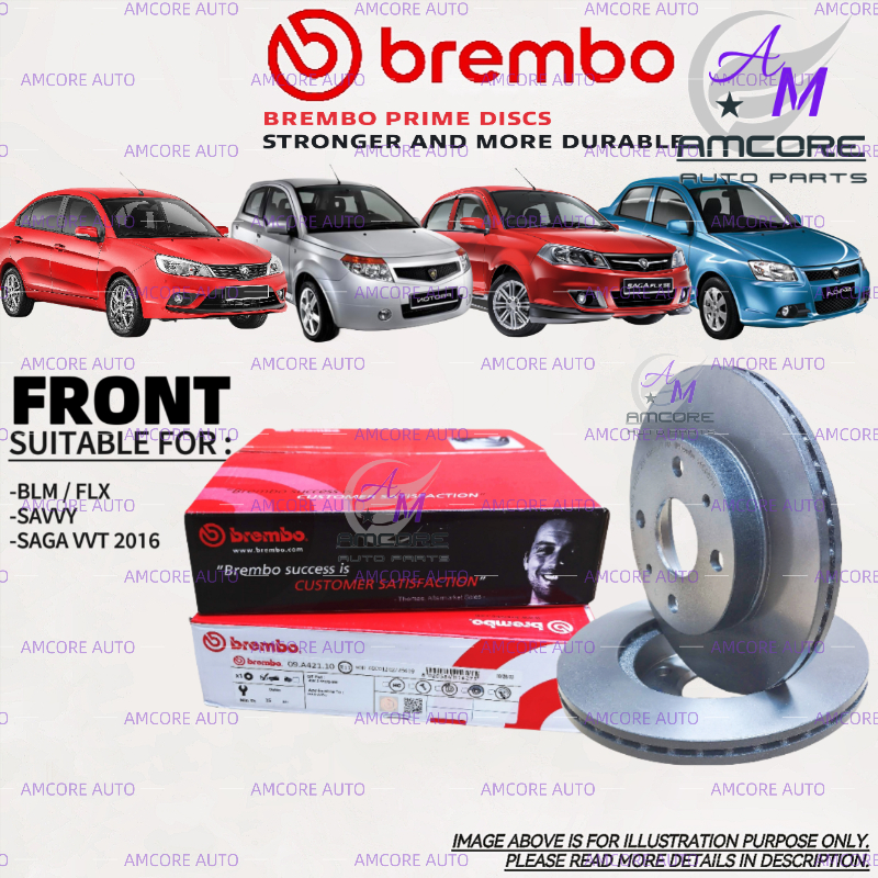 PROTON SAGA BLM FLX SAGA VVT 2016 2019 / SAVVY - BREMBO BRAKE DISC ...