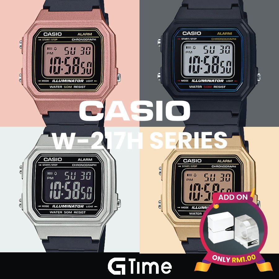 [1YR WARRANTY] CASIO W-217HM W-217H W-217HM-5A W-217HM-9A W-217H-9A W ...