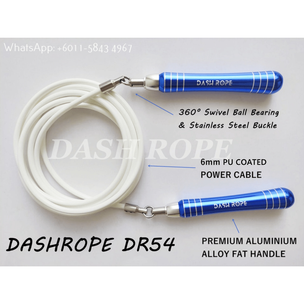 DASHROPE DR54 310g Heavy Muaythai Jump Rope Weighted Tali Lompat Berat ...