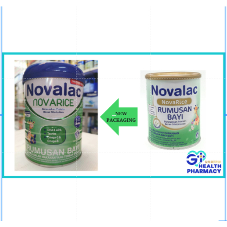 Novalac Novarice Infant Formula Susu Beras (0 - 12 months formula) 800g ...