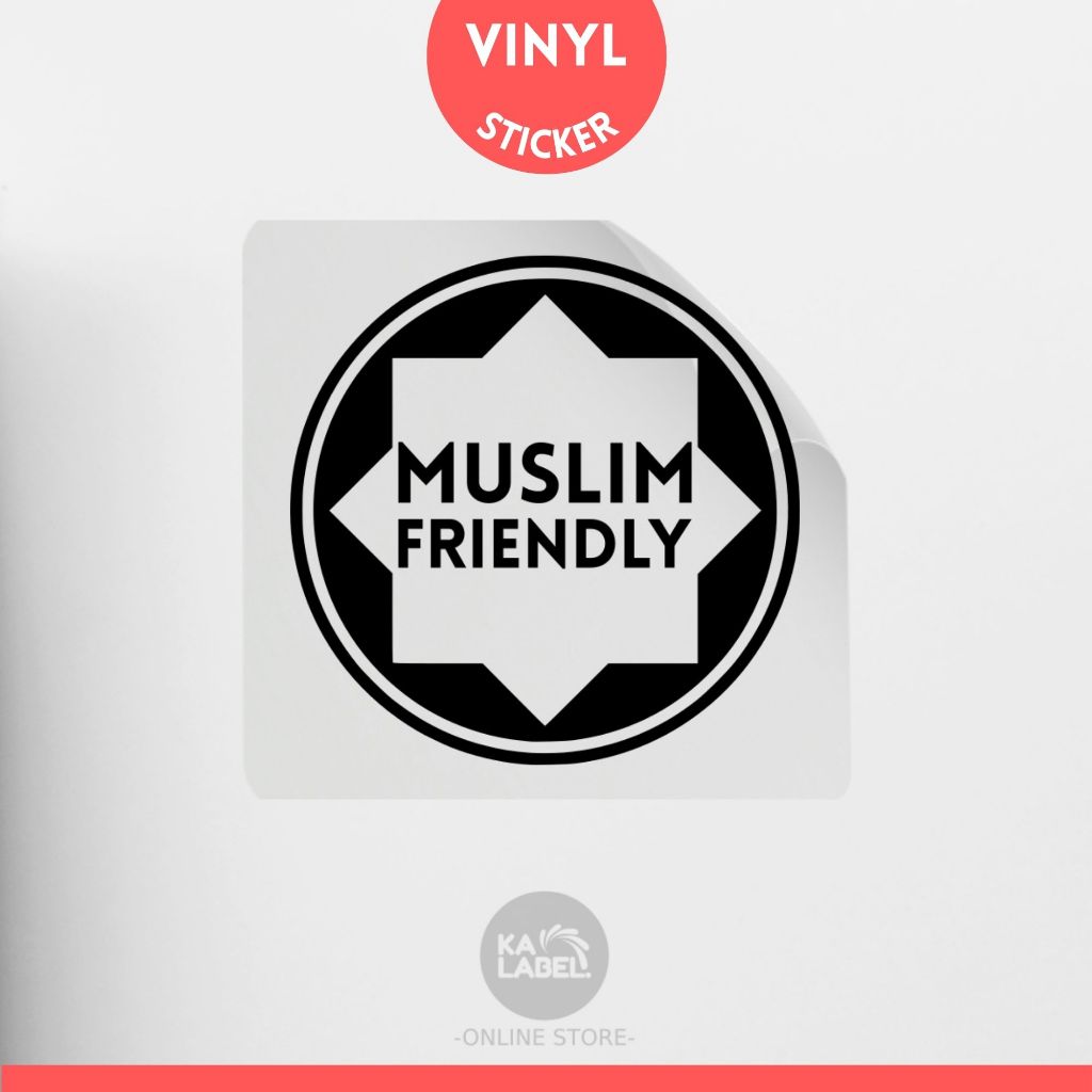 Muslim friendly Design-02 Door Sign Sticker Home / Office / Shop Vinyl ...