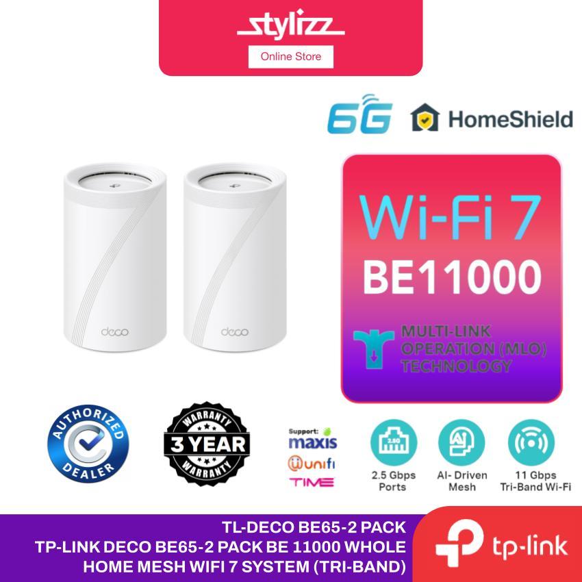 TP-Link Deco BE65 BE11000 Whole Home Mesh WiFi 7 System (2pack/3pack ...