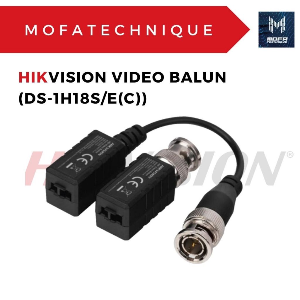HIKVISION Video Balun Real Time Transmit CCTV HD Video Signal [ DS ...