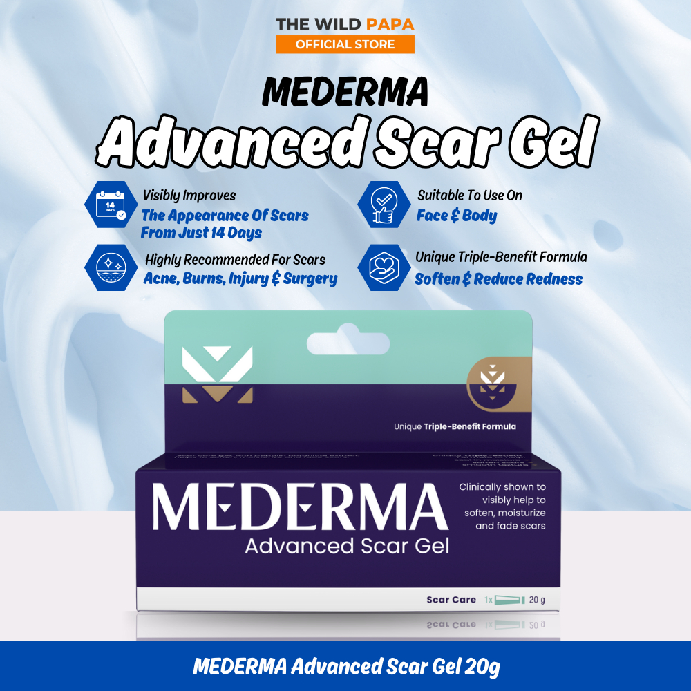 MEDERMA Advanced Scar Gel 20g Suitable For Acne, Burns, Injury ...