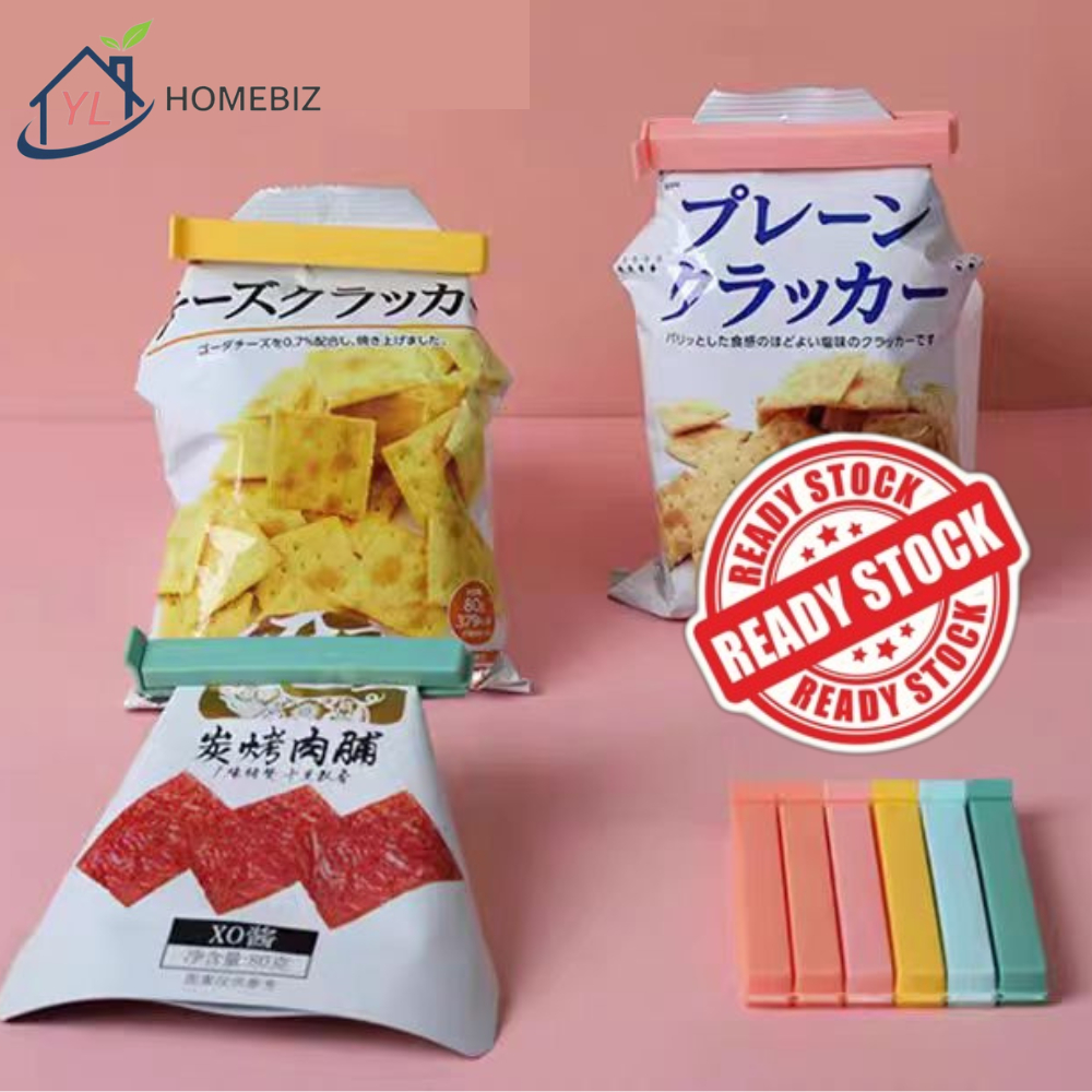 Reusable Food Sealing Clip Snack Seal Bag Portable Sealer Clamp Clips ...